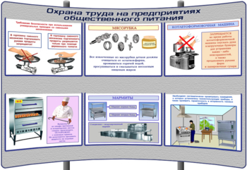 (К-ОТ-8) Охрана труда на предприятиях общественного питания - Тематические модульные стенды - Охрана труда и промышленная безопасность - Магазин кабинетов по охране труда "Охрана труда и Техника Безопасности"